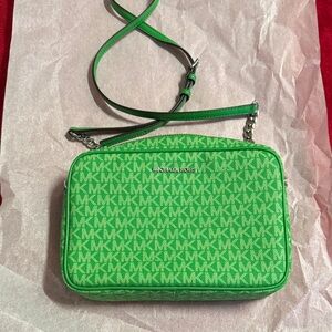 Michael Kors Vibrant Green Crossbody Bag